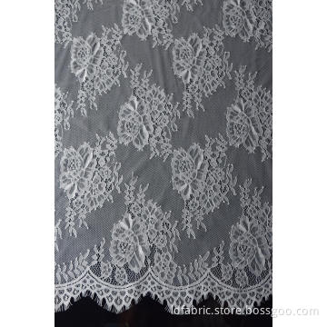 100% Nylon Panel Lace Fabric Design-B